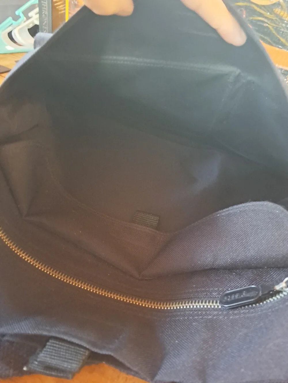 Fossil Messenger Crossbody Laptop Bag Black Multi-Pocket Utility Organizer